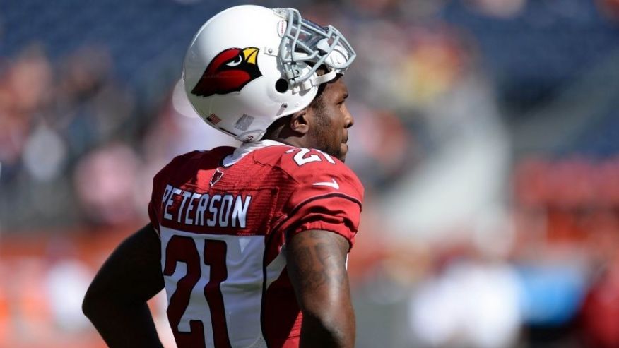 Oct 5 2014 Denver CO USA Arizona Cardinals cornerback Patrick Peterson before the start of the game against the Denver Broncos at Sports Authority Field at Mile High. Mandatory Credit Ron Chenoy-USA TODAY Sports