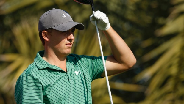 Golf world No 1 Jordan Spieth has been cautioned over exceeding the shot-making time limit at the Abu Dhabi Championship