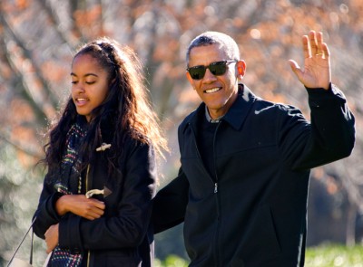 President Obama and Malia