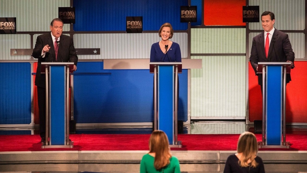 Democrats talk with reporters before GOP debate in SC