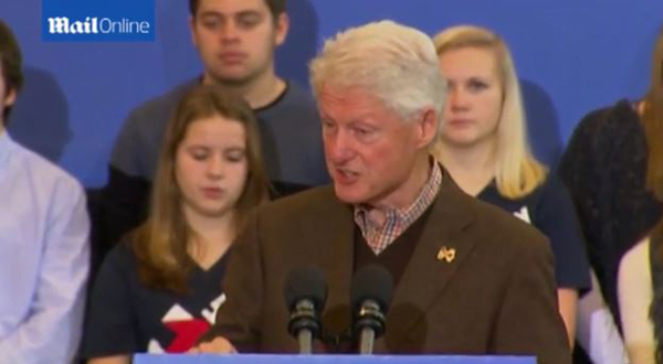 Hillary Clinton heckled at a campaign rally