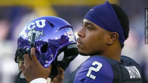 Boykin was arrested Thursday morning after a bar fight in San Antonio Texas where TCU will play Oregon in the Valero Alamo Bowl