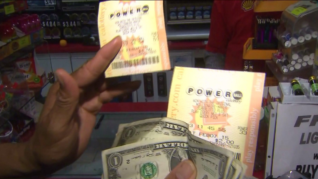 Powerball tickets are seen in a file image