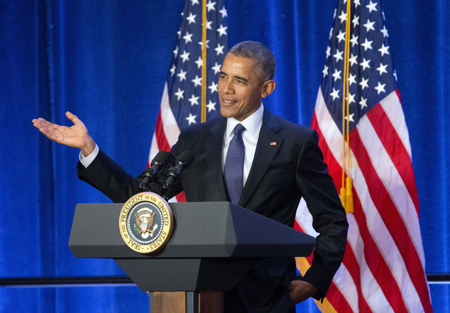 President Barack Obama speaks at the House Democratic Issues Conference in Baltimore Md. Thursday Jan. 28 2016