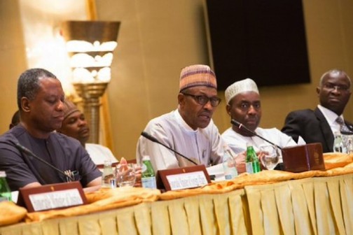 President Buhari meets with members of the Nigerian Community in Abu Dhabi