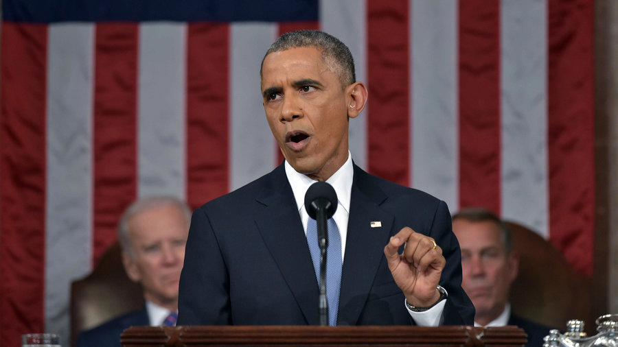 Obama takes aim at Trump in final State of the Union