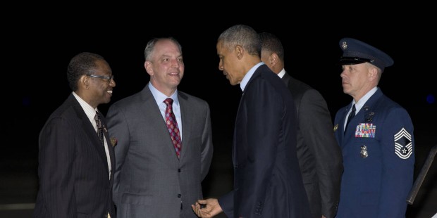 President Obama gives shoutout to LSU star during trip to Baton Rouge