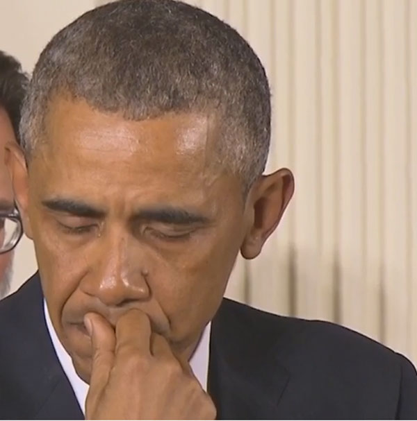 President Obama makes emotional plea for gun control in America