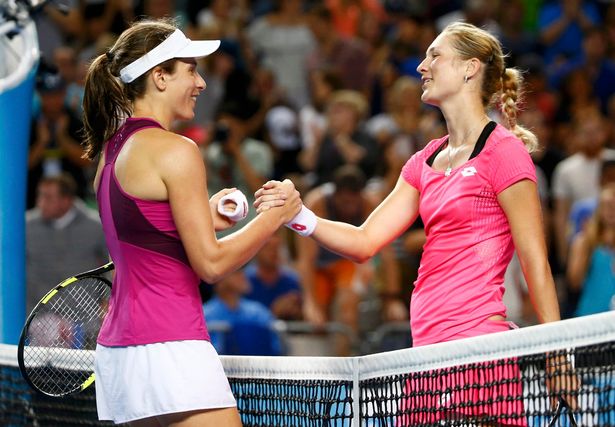 REUTERS  Jason O'Brien Action Images via Reuters
Delight Konta thanks fans as she makes it through to the fourth round