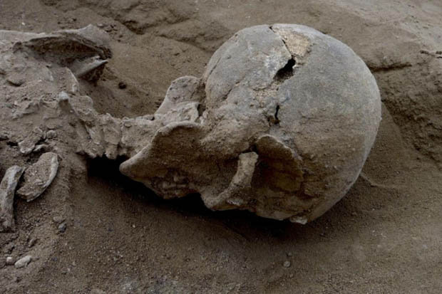 REUTERS MARTA MIRAZON LAHR CAMBRIDGE UNIVERSITY    
     HORRIFIC Boffins unearthed a ‘war grave’ where the remains of 27 people lay