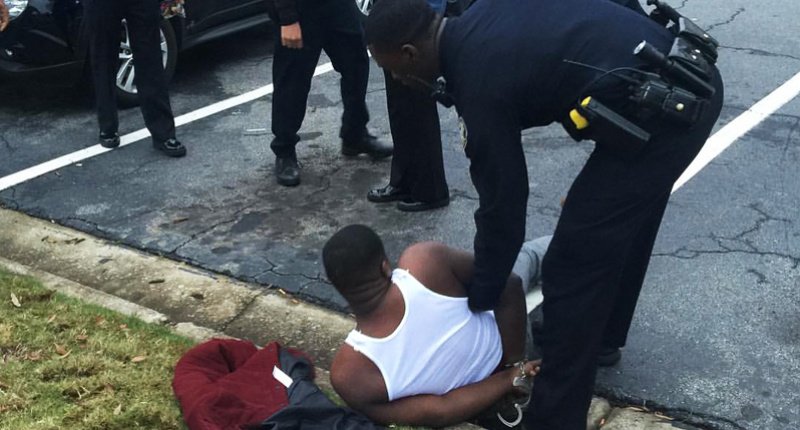 Rapper Blac Youngsta handcuffed by Atlanta cops- Black Youngsta Facebook