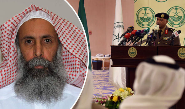 Executed prisoner Nimr al Nimr and Saudi official