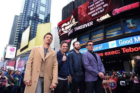 Robert Downey Jr., Chris Evans, Mark Ruffalo and Jeremy Renner