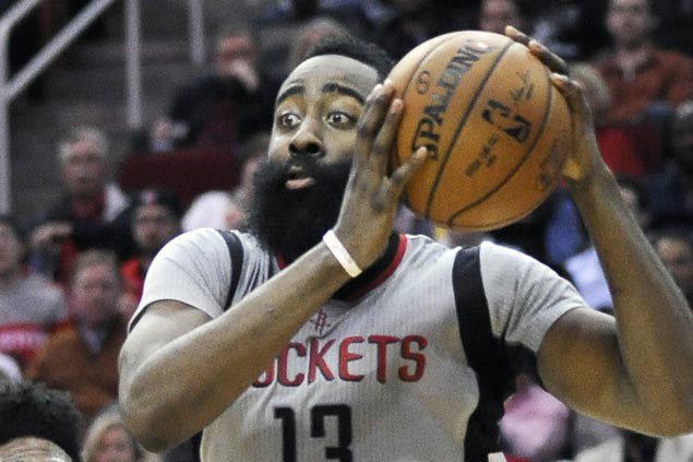 James Harden posts triple-double as Rockets rally past Mavericks