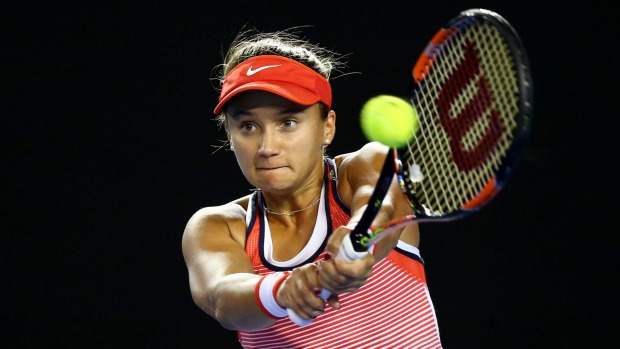 Lauren Davis opted for almond butter to recharge when up against Maria Sharapova