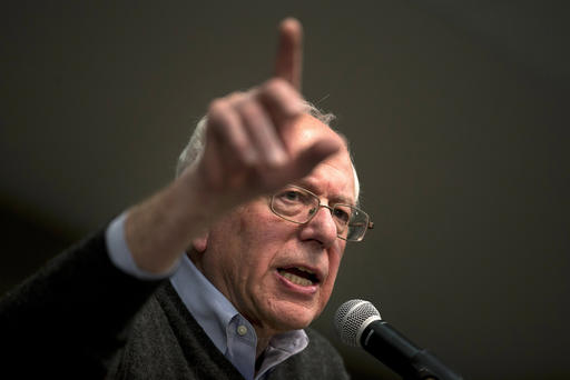 Democratic presidential candidate Sen. Bernie Sanders I-Vt. speaks at a campaign event on the campus of Upper Iowa University Jan. 24 2016 in Fayette Iowa