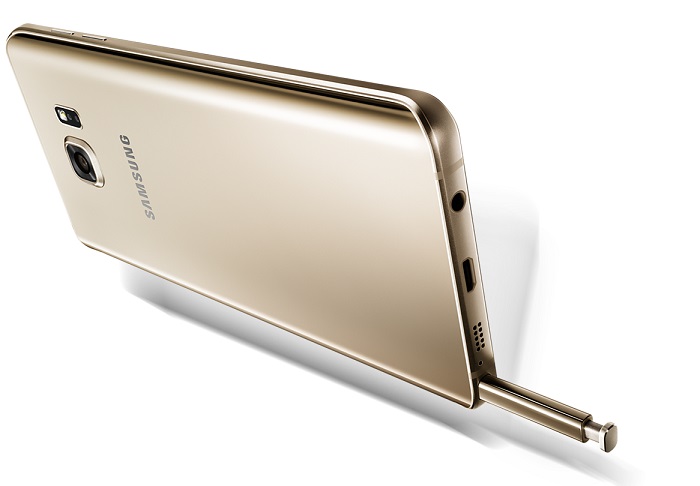 Samsung Galaxy Note 5 with stylus