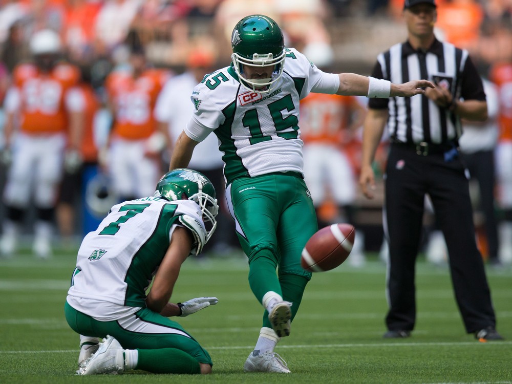 Saskatchewan Roughriders&#039 Paul McCallum