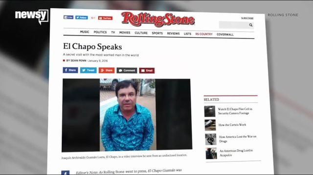 Sean Penn wrote a profile of El Chapo for'Rolling Stone