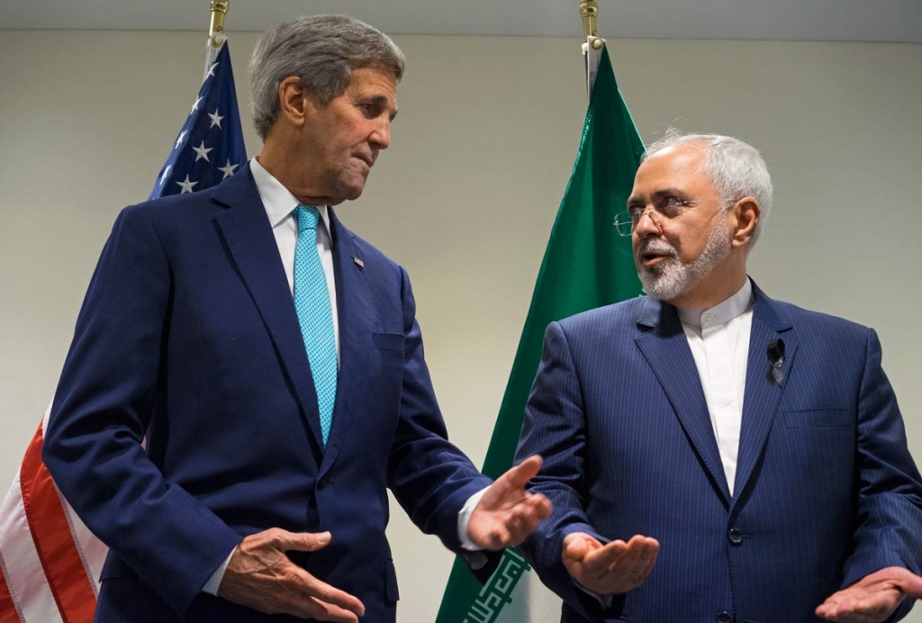 Secretary of State John Kerry meets with Iranian Foreign Minister Mohammad Javad Zarif at United Nations headquarters