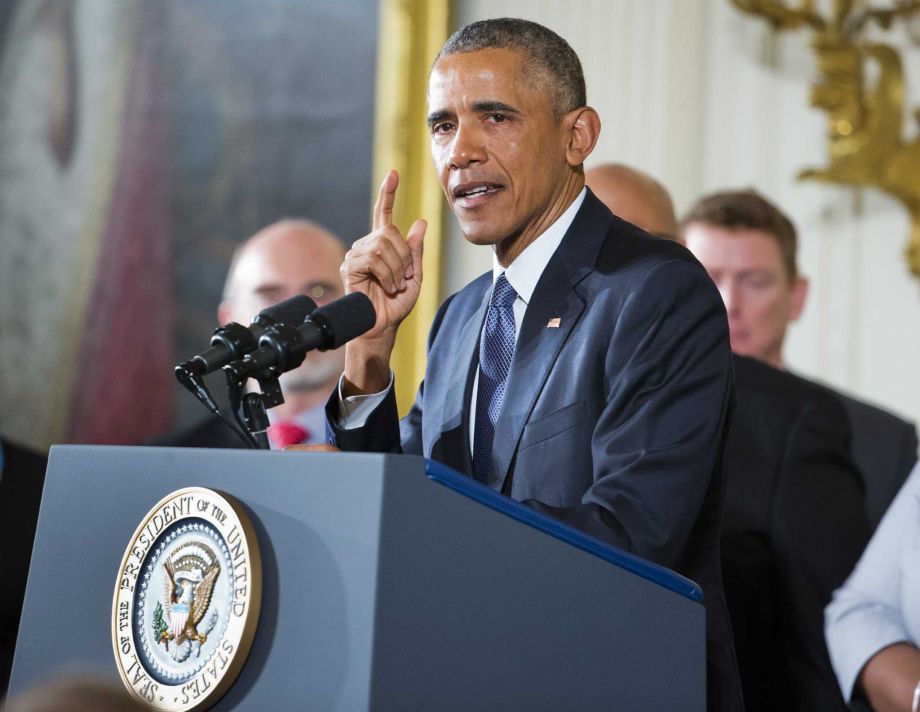 President Barack Obama talks about victims of the Sandy Hook shootings as he speaks about steps his administration is taking to reduce gun violence