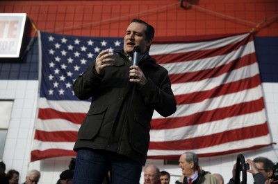 Sen. Ted Cruz  at a campaign stop in Hudson N.H. on Tuesday