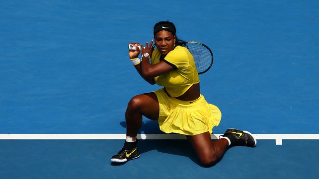 Serena Williams eased into the semi-final of the Australian Open