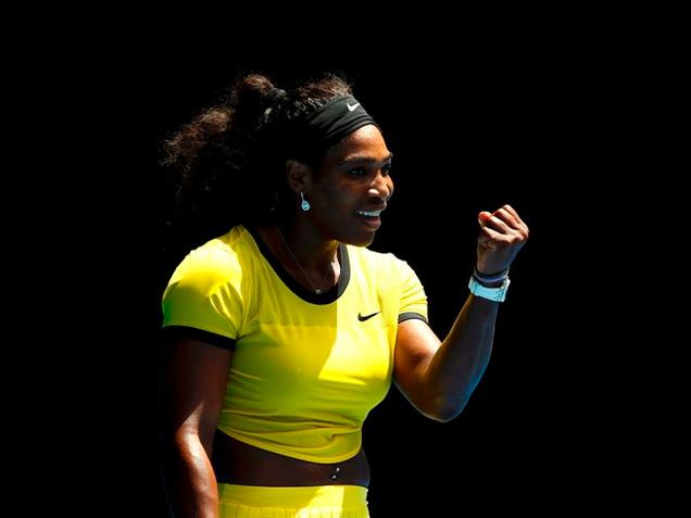 Serena Williams breezed through the second set to seal the match in less than hour