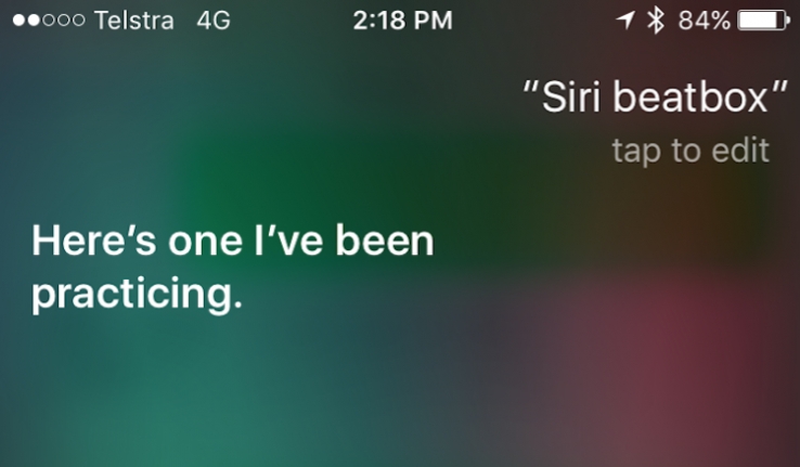 VIDEOS Siri can beatbox if you ask boots and cats