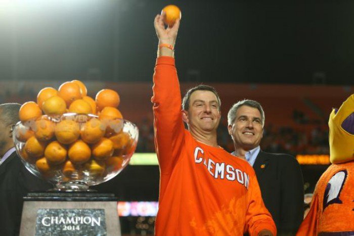 Clemson Tigers Battle It Out With Oklahoma Sooners In Orange Bowl