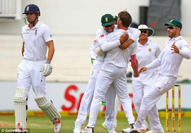 Steyn celebrates removing Cook