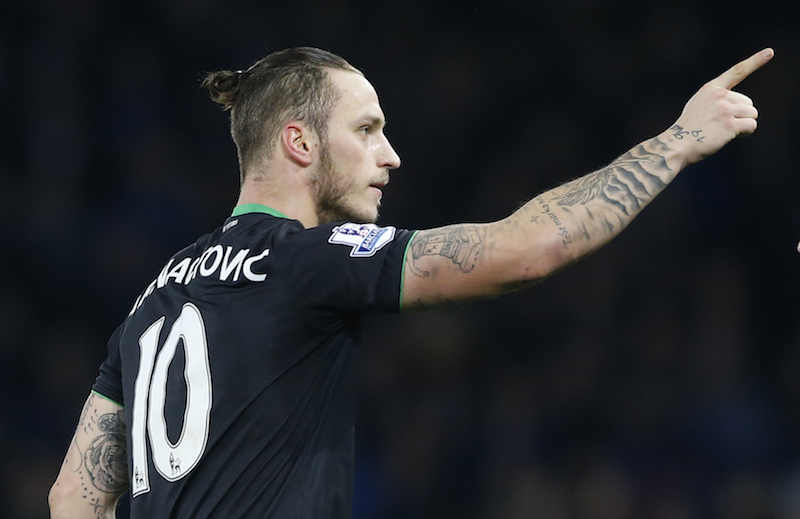 Stoke City scorer Marko Arnautovic whom Liverpool manager Juergen Klopp says has a'big talent. – Reuters pic