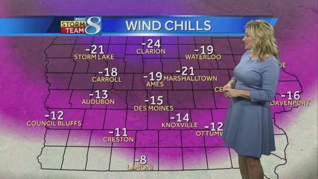 Very cold...low wind chills Sunday