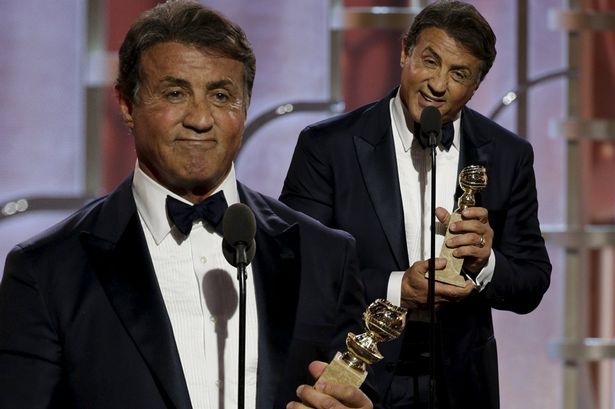 Sylvester Stallone received a standing ovation at the Golden Globes