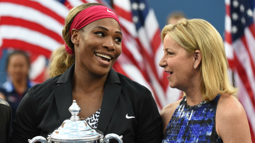 Serena Williams Chris Evert