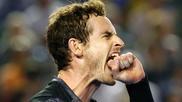 Andy Murray's frustration was obvious but he overcame Bernard Tomic in three sets for a quarterfinals spot