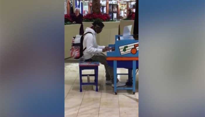 Monntel West 18 said he has had lots of offers for free piano lessons and pianos after the video of him went viral. He said he learned how to play on an electric keyboard and by watching You Tube videos