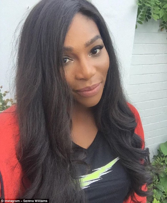 Tennis ace Serena Williams 34 is almost unrecognisable as she reveals a glamorous new look on her Instagram page