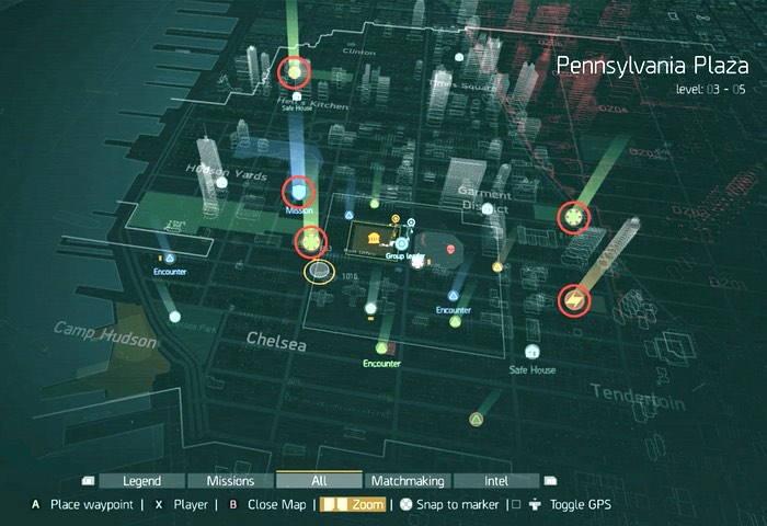 The Division Open World Map