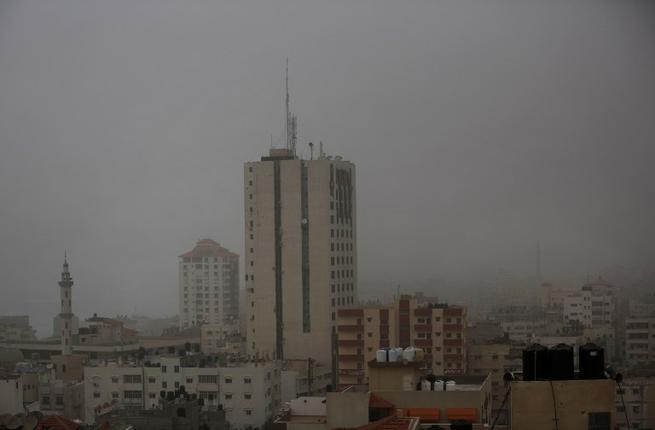 The Gaza Strip came under a sandstorm this past week