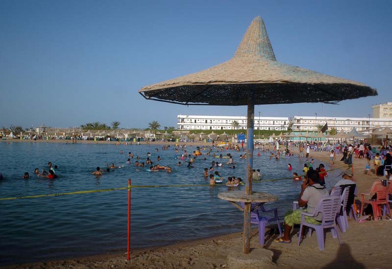 The Hurghada public beach