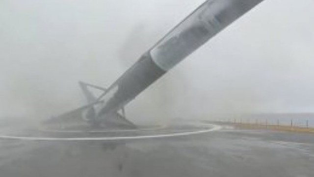 The SpaceX Falcon 9 Rocket topples over. 		
 Share This	 Tweet This