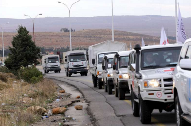 Aid convoys depart for besieged Syrian town, villages - Red Cross