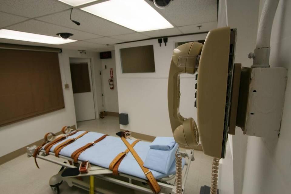 The death chamber at Florida State Prison in Starke