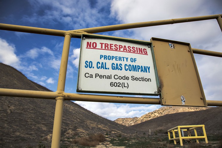 The entrance to the Aliso Canyon Storage Facility