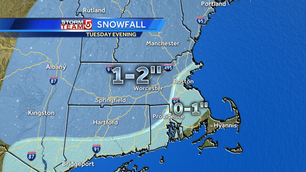 This weather system known as a'clipper because of its fast movement will produce a quick dose of precipitation