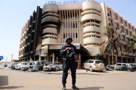 Thomson ReutersA soldiers stands guard in front of Splendid Hotel in Ouagadougou By Matthew Mpoke Bigg and Nadoun Coulibaly