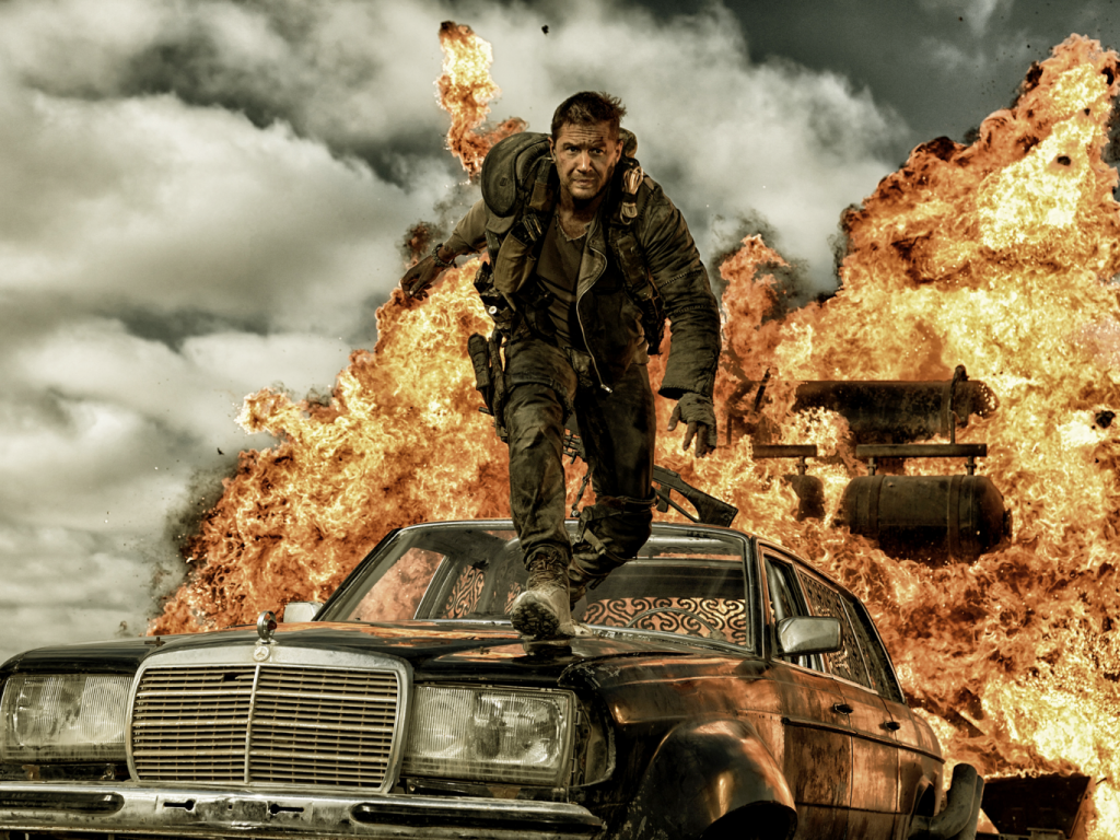 Tom Hardy stars in dystopian action thriller Mad Max Fury Road