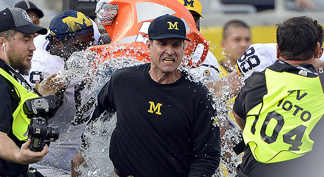 Tommy Gilligan  USA TODAY
        Jim Harbaugh led Michigan to its first 10-plus win season since 2011