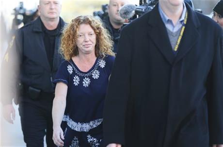 Tonya Couch center the mother of a Texas teen who used an'affluenza defense in a drunken wreck leaves Tarrant County Jail Tuesday Jan. 12 2016 in Fort Worth Texas. She is to be fitted with a GPS monitor before release. A judge decreased Couch&#0